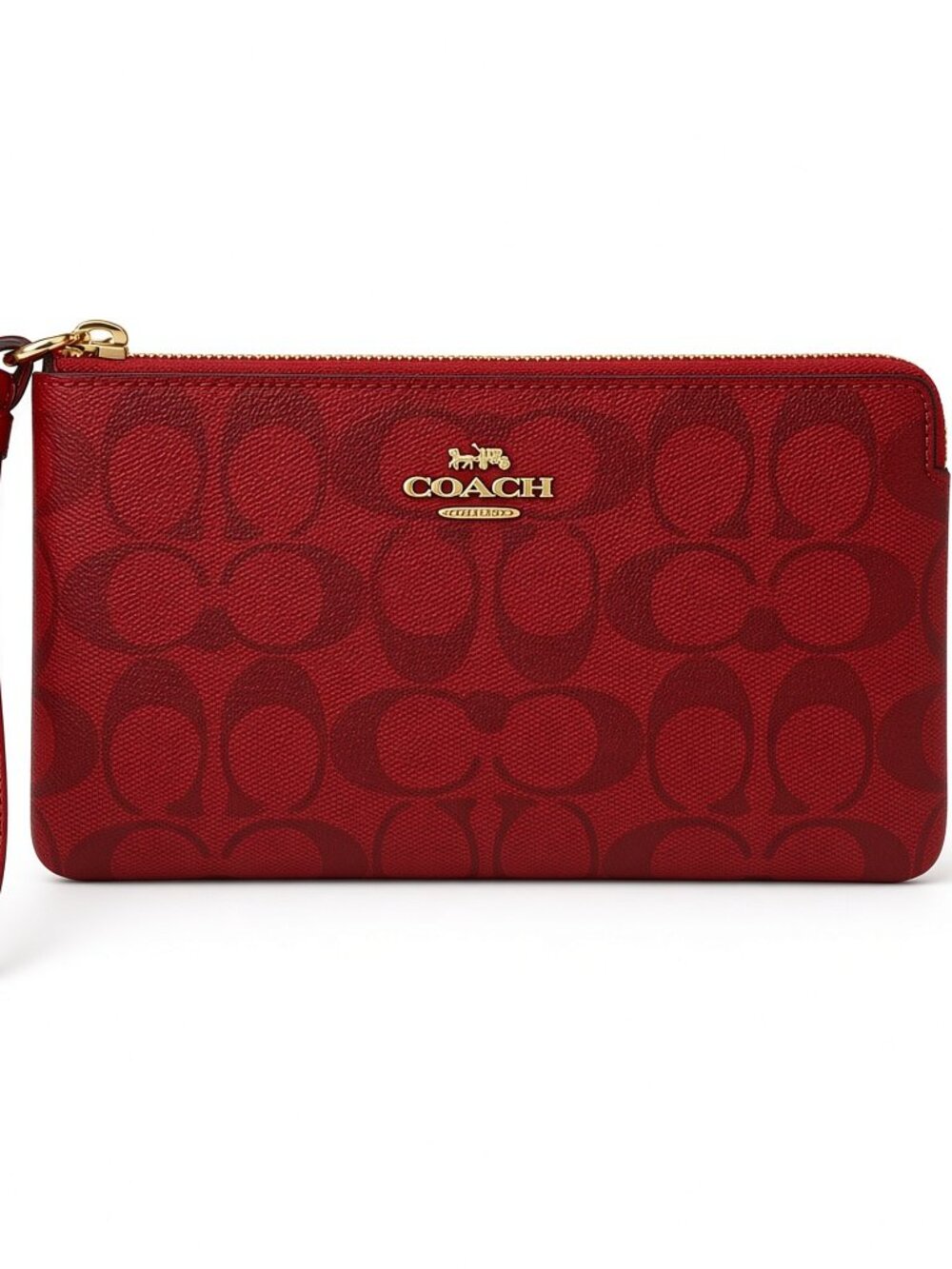 COACH Red Zip Wallet